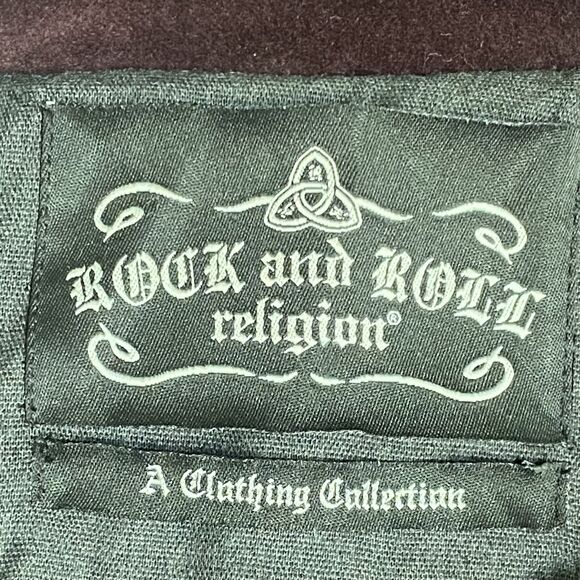 Jimi Hendrix style Black Velvet Stage Coat from Rock & Roll Religion Size S - Picture 13 of 13